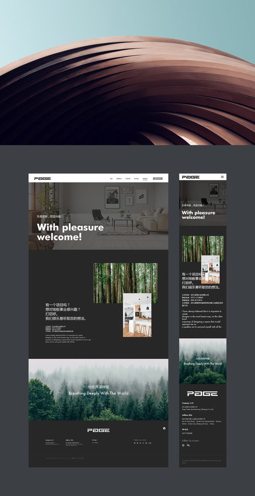 雨飞设计作品 品阁木业互联网品牌形象与网页设计解析